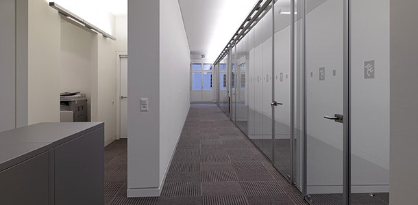 Korridor Gruppenbueros Einzelbueros