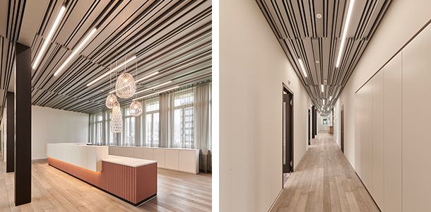 Empfang und Korridor